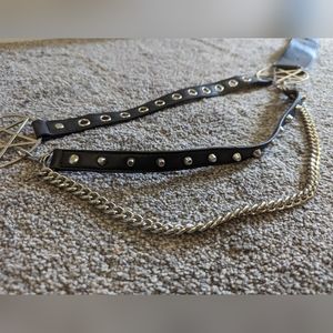 Killstar pentagram chain belt